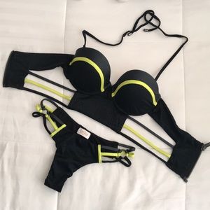 BEACH BUNNY PUSH UP BRA BIKINI SET